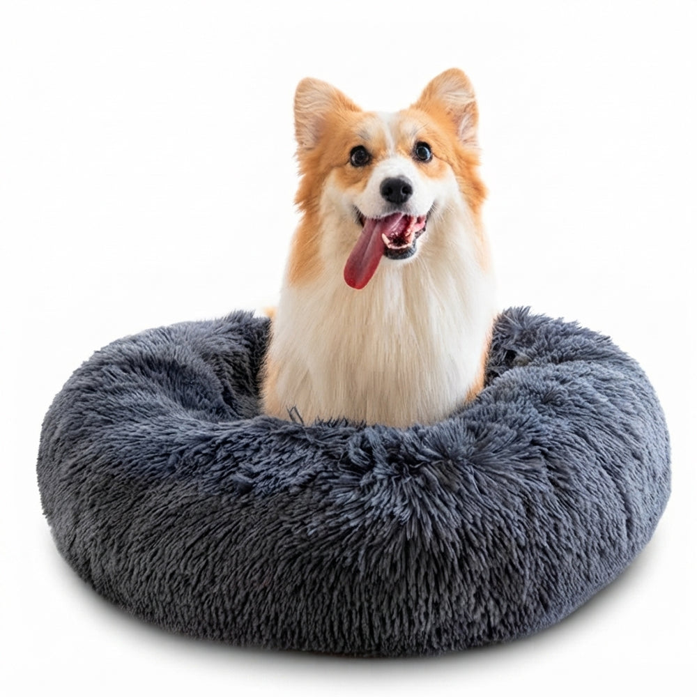 Anti-Anxiety Fluffy Donut Bed | Washable Comfort for Restful Sleep